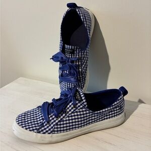 Blue Gingham Sperry Sneakers
